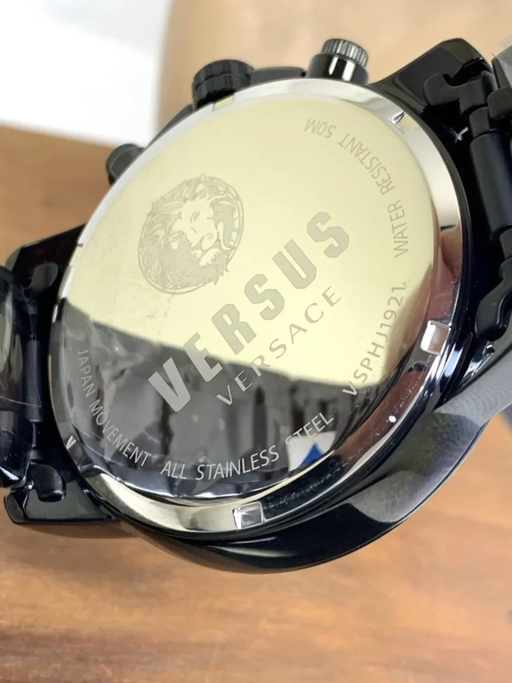 Versus by Versace Men's Watch VSPHJ1921 Chronograph Quartz Black Steel 46mm